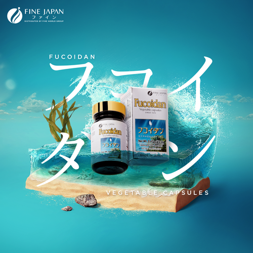 Tảo xanh Fucoidan Okinawa Nhật Bản Fine Japan - Dinh dưỡng hỗ trợ phòng chống và điều trị ung thư, đẩy lùi di căn