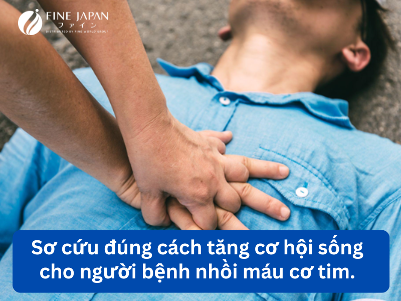 Sơ cứu ban đầu đúng cách tăng cơ hội sống còn cho người bệnh nhồi máu cơ tim.