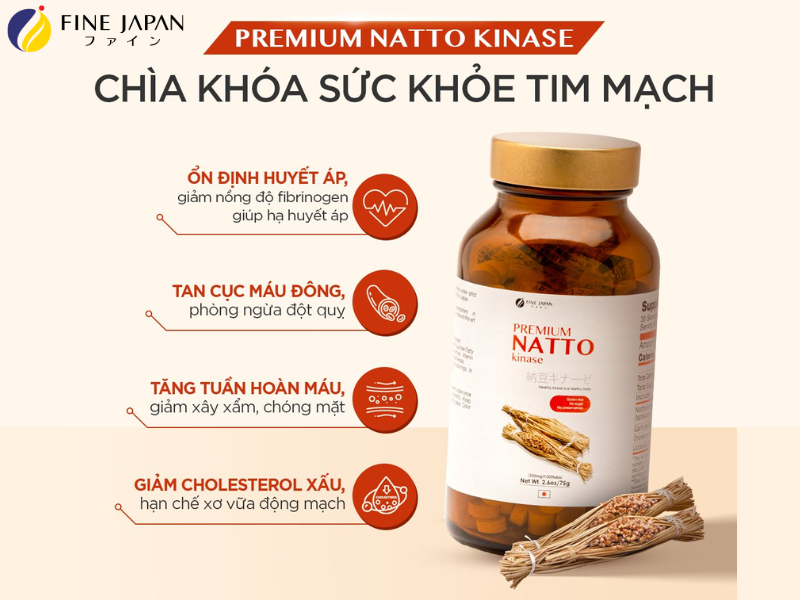 Sử dụng Natto Kinase hỗ trợ làm tancục máu đông